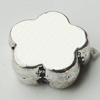 Bead Zinc Alloy Jewelry Findings Lead-free, Flower 9mm Hole:1.5mm, Sold by Bag