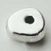 Bead Zinc Alloy Jewelry Findings Lead-free, Nugget 8x7mm Hole:1mm, Sold by Bag