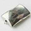 Bead Zinc Alloy Jewelry Findings Lead-free, Twist Rectangle 12x8mm Hole:1.5mm, Sold by Bag