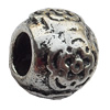 European Style Beads  Zinc Alloy Jewelry Findings Lead-free, 9x11mm Hole:5mm, Sold by Bag