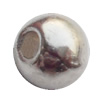 Bead Zinc Alloy Jewelry Findings Lead-free, Round 4mm Hole:1mm, Sold by Bag