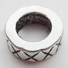 European Style Beads  Zinc Alloy Jewelry Findings Lead-free, 11mm Hole:6mm, Sold by Bag