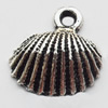 Pendant Zinc Alloy Jewelry Findings Lead-free, Sectory 17x18mm Hole:2mm, Sold by Bag