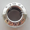 European Style Beads Zinc Alloy Jewelry Findings Lead-free, 10mm Hole:5.5mm, Sold by Bag