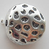 Bead Zinc Alloy Jewelry Findings Lead-free, 10mm Hole:1mm, Sold by Bag