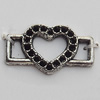 Connectors Zinc Alloy Jewelry Findings Lead-free, 19x11mm, Sold by Bag