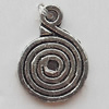 Pendant Zinc Alloy Jewelry Findings Lead-free, 9x12mm Hole:1mm, Sold by Bag