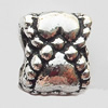 European Style Beads Zinc Alloy Jewelry Findings Lead-free, 7x8mm Hole:5mm, Sold by Bag