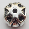 European Style Beads Zinc Alloy Jewelry Findings Lead-free, 10x12mm Hole:4.5mm, Sold by Bag