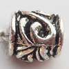 European Style Beads Zinc Alloy Jewelry Findings Lead-free, 9x9mm Hole:4.5mm, Sold by Bag