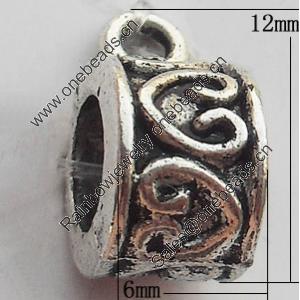 Connectors Zinc Alloy Jewelry Findings Lead-free, 6x12mm Hole:2mm, Sold by KG