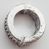 European Style Beads Zinc Alloy Jewelry Findings Lead-free, 11mm Hole:7mm, Sold by Bag