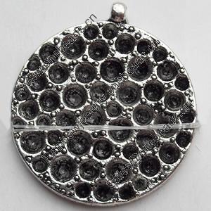 Pendant Zinc Alloy Jewelry Findings Lead-free, 24x27mm Hole:1.5mm, Sold by Bag