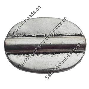 Beads Zinc Alloy Jewelry Findings Lead-free, 19x26mm Hole:2.5mm, Sold by Bag