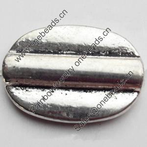 Beads Zinc Alloy Jewelry Findings Lead-free, 14x20mm Hole:2mm, Sold by Bag