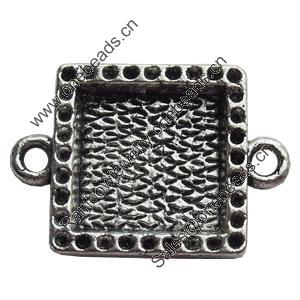 Connectors Zinc Alloy Jewelry Findings Lead-free, 19x27mm Hole:2.5mm, Sold by Bag