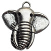 Pendant Zinc Alloy Jewelry Findings Lead-free, Animal Head, 41x42mm Hole:5mm, Sold by Bag
