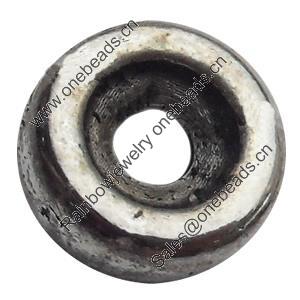 Donut Zinc Alloy Jewelry Findings Lead-free, O:8mm I:2mm, Sold by Bag