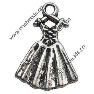 Pendant Zinc Alloy Jewelry Findings Lead-free, 13x19mm Hole:1mm, Sold by Bag