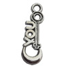 Pendant Zinc Alloy Jewelry Findings Lead-free, 9x28mm Hole:3mm, Sold by Bag