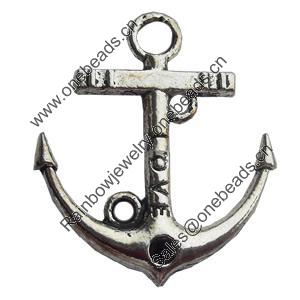 Pendant Zinc Alloy Jewelry Findings Lead-free, 19x22mm Hole:2.5mm, Sold by Bag