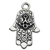 Pendant Zinc Alloy Jewelry Findings Lead-free, 24x40mm Hole:4.5mm, Sold by Bag