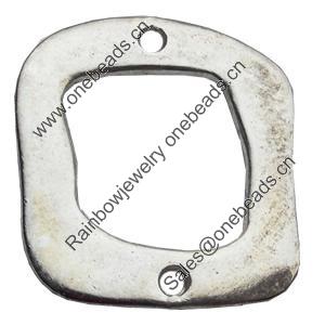 Connectors Zinc Alloy Jewelry Findings Lead-free, 28x30mm Hole:2.5mm, Sold by Bag
