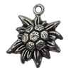 Pendant Zinc Alloy Jewelry Findings Lead-free, Flower, 20x24mm Hole:2mm, Sold by Bag