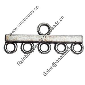 Connectors Zinc Alloy Jewelry Findings Lead-free, 29x12mm Hole:3mm, Sold by Bag