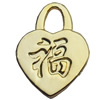 Pendant Zinc Alloy Jewelry Findings Lead-free, 17x24mm Hole:4mm, Sold by Bag