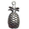 Pendant Zinc Alloy Jewelry Findings Lead-free, Pineapple, 17x40mm Hole:3mm, Sold by Bag