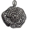 Pendant Zinc Alloy Jewelry Findings Lead-free, 37x45mm Hole:5mm, Sold by Bag