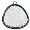 Pendant Zinc Alloy Jewelry Findings Lead-free, O:51x58mm I:45x44mm Hole:3mm, Sold by Bag