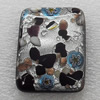 lampwork Cabochons, Rectangle 20x40x7mm, Sold by PC