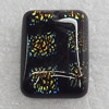 lampwork Cabochons, Rectangle 8x12mm, Sold by PC