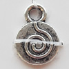 Pendant Zinc Alloy Jewelry Findings Lead-free, 10x13mm Hole:2.5mm, Sold by Bag