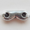 Connectors Zinc Alloy Jewelry Findings Lead-free, 12x4mm Hole:2mm, Sold by Bag