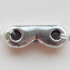 Connectors Zinc Alloy Jewelry Findings Lead-free, 12x4mm Hole:2mm, Sold by Bag