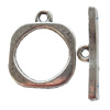 Clasps Zinc Alloy Jewelry Findings Lead-free, Loop:18x22mm Bar:2x25mm Hole:2mm, Sold by KG 