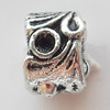 European Style Beads Zinc Alloy Jewelry Findings Lead-free, 7x10mm Hole:5.5mm, Sold by Bag