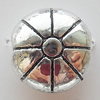 Beads Zinc Alloy Jewelry Findings Lead-free, 12mm Hole:2mm, Sold by Bag