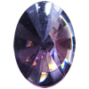 Matter Resin Zircon, No-Hole Jewelry findings, Oval, 6x8mm, Sold by Bag