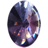 Matter Resin Zircon, No-Hole Jewelry findings, Oval, 10x14mm, Sold by Bag