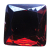 Resin Zircon, No-Hole Jewelry findings, Faceted Square, 16mm, Sold by Bag