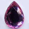 Resin Zircon, No-Hole Jewelry findings, Faceted Teardrop, 13x18mm, Sold by Bag