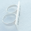 Zinc alloy Jewelry Rings, Nickel-free & Lead-free A Grade, 48x12mm, Sold by PC