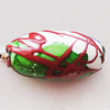 Spray-Painted Acrylic Beads, Oval 15x8mm, Sold by Bag