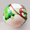 Spray-Painted Acrylic Beads, Round 10mm, Sold by Bag 