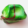 Spray-Painted Acrylic Beads, Nugget 14x9mm, Sold by Bag 