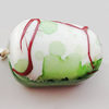 Spray-Painted Acrylic Beads, 15x11mm, Sold by Bag 